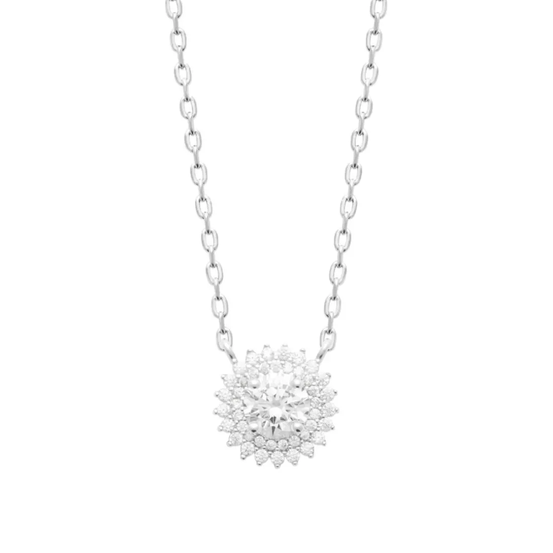 Collier femme argent oxyde de zirconium Maison de la Bijouterie VW3UV045 Argent