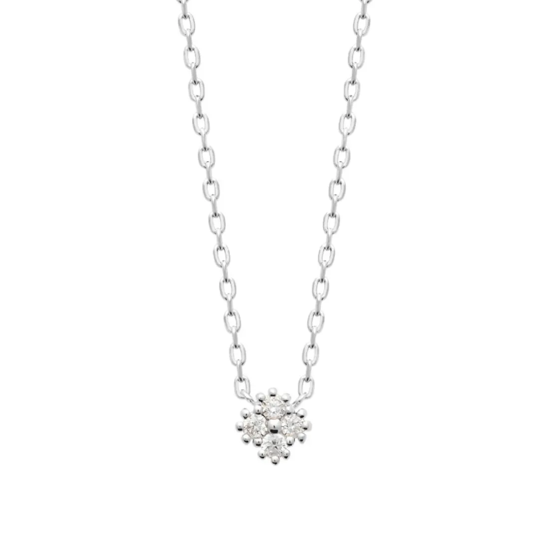 Collier femme argent pendentif oxyde de zirconium Maison de la Bijouterie VW3WW045
