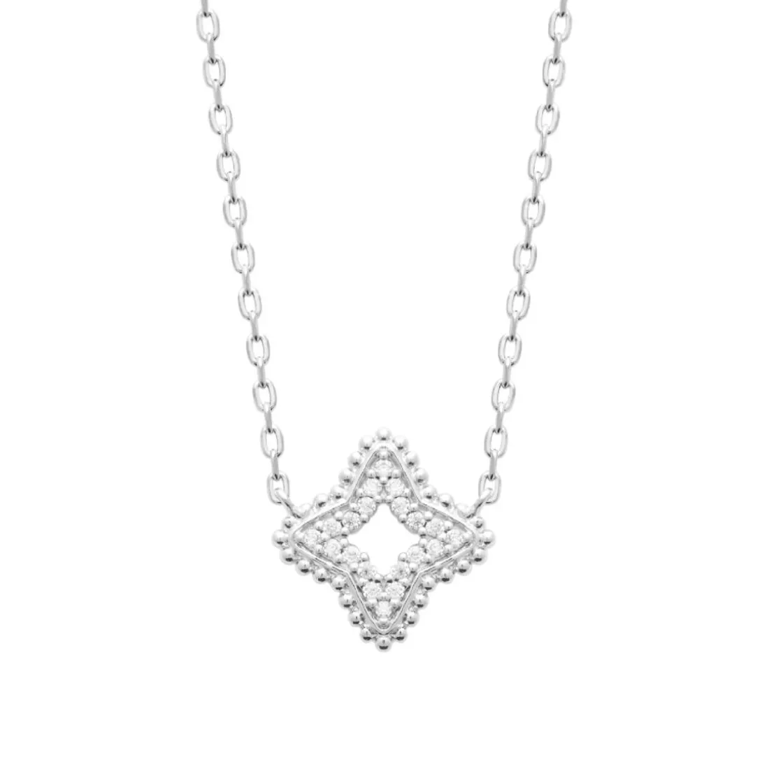 Collier femme argent pendentif étoile oxydes Maison de la Bijouterie VW3VUZ45