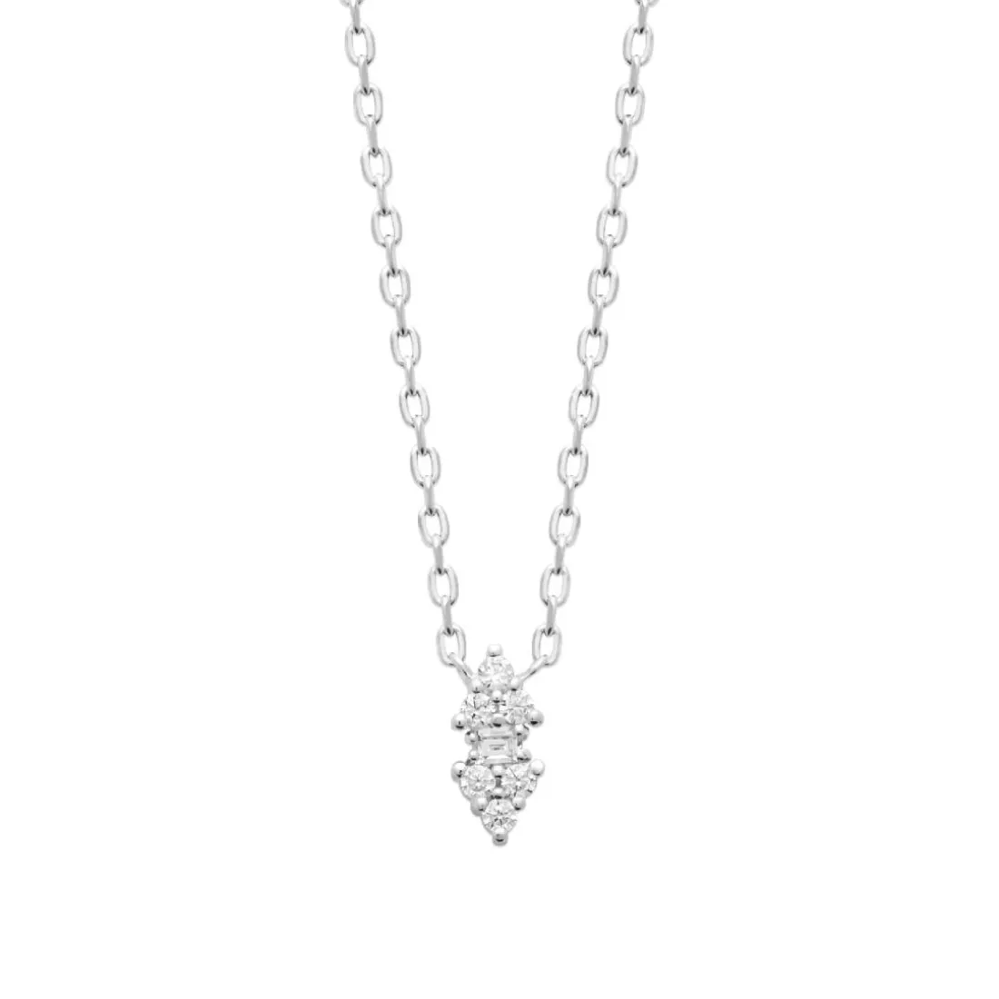 Collier femme argent pendentif oxyde de zirconium Maison de la Bijouterie VW3W6345