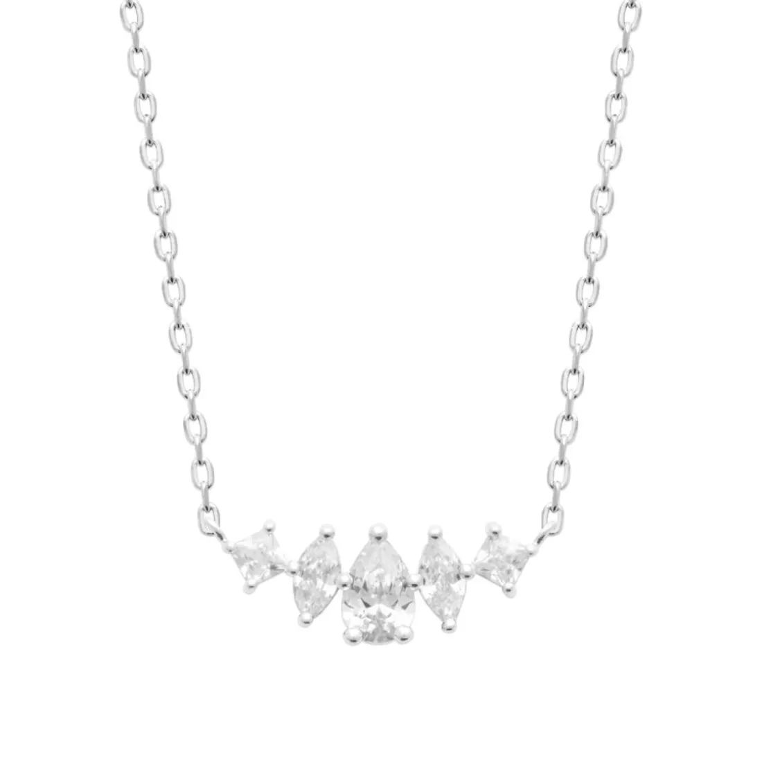 Collier femme argent pendentif fantaisie oxyde Maison de la Bijouterie VW3U4U45