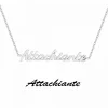 Collier femme Athème - B2689-ARGENT-ATTACHIANTE Acier Argent