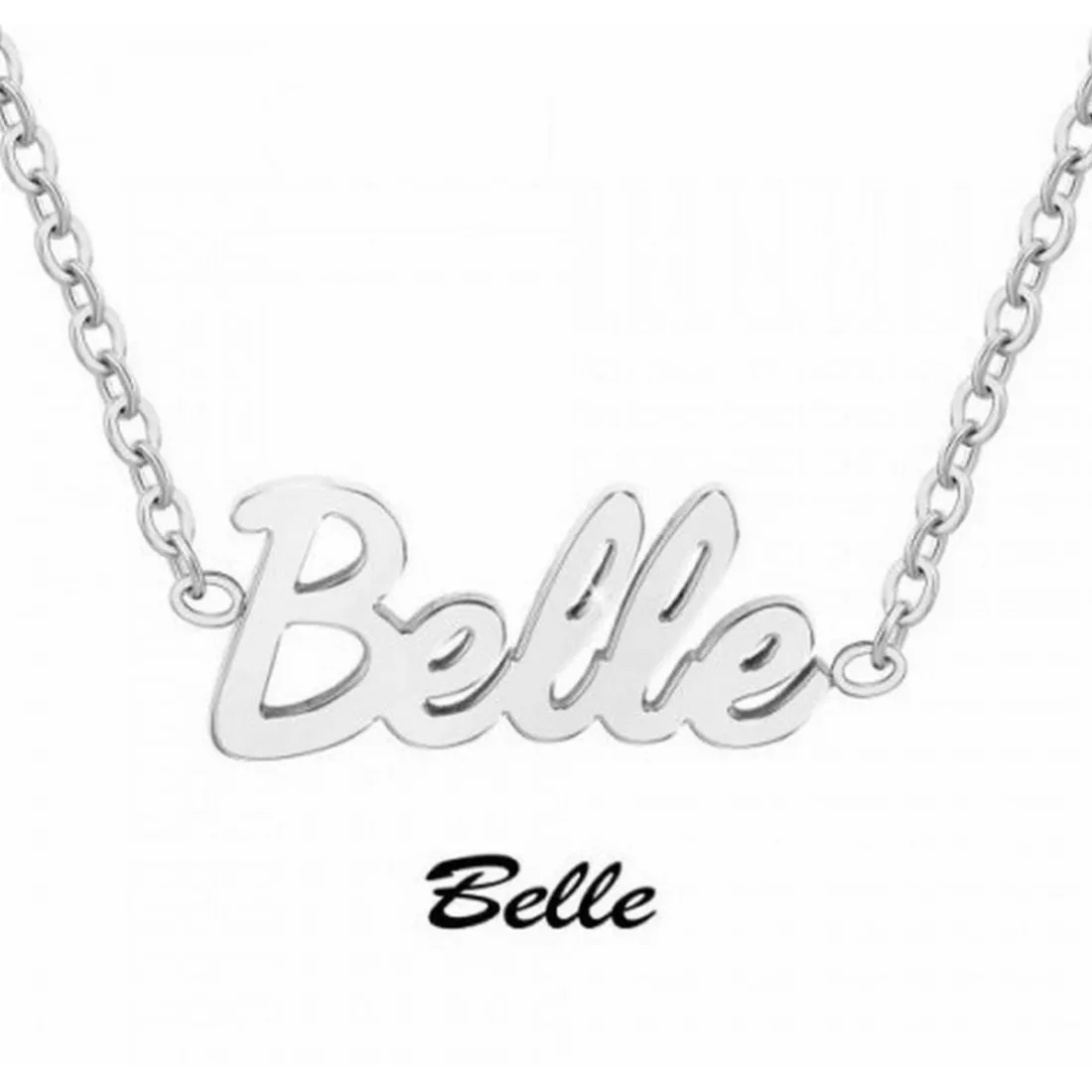 Collier femme Athème - B2689-ARGENT-BELLE Acier Argent