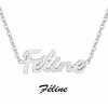 Collier femme Athème - B2689-ARGENT-FELINE Acier Argent