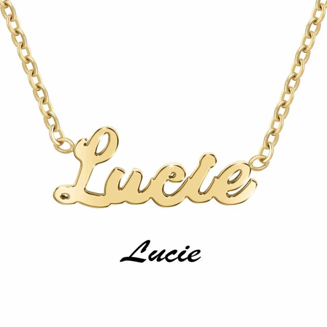 Collier Femme Athème - B2689-DORE-LUCIE Acier Doré