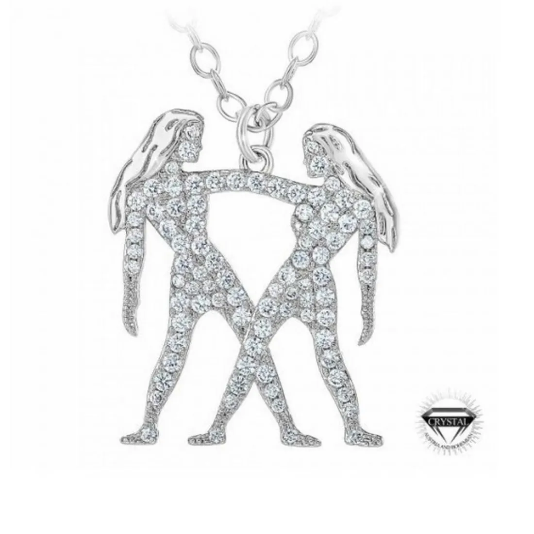 Collier Femme Athème B2425-GEMEAUX - Métal Argent