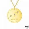 Collier femme Athème - B2449-SCORPION Acier Doré