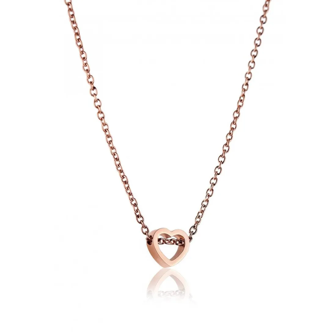 Collier Femme Emily Westwood WN1003R - Acier Doré rose