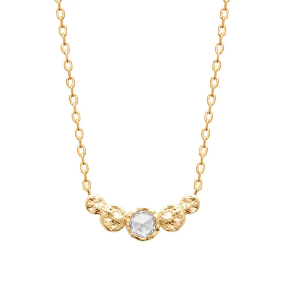 Collier femme fantaisie oxyde de zirconium plaqué or Maison de la Bijouterie UW3VVW45