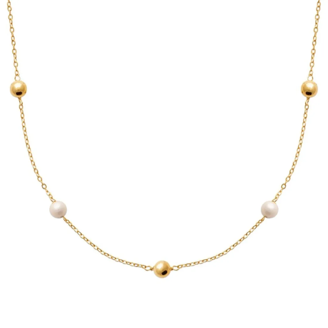 Collier femme fantaisie plaqué or Maison de la Bijouterie UW3W3Z45