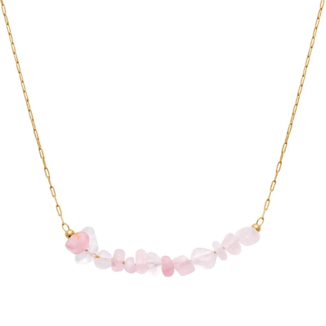 Collier femme fantaisie quartzite vert plaqué or Maison de la Bijouterie UW36YU45