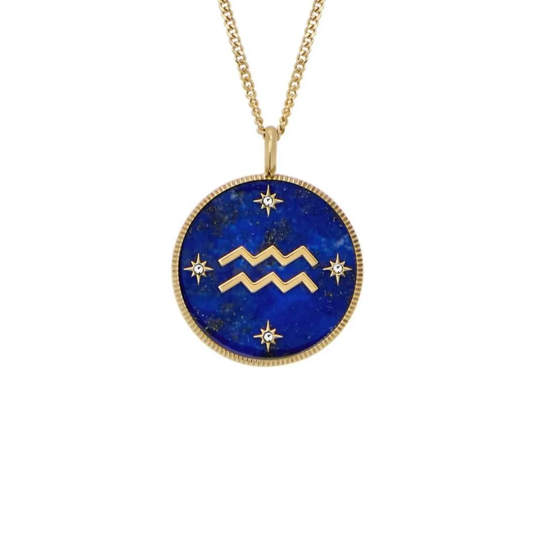 Collier Femme Fossil Bijoux Signes du Zodiaque Verseau - JF04849710 Acier inoxydable