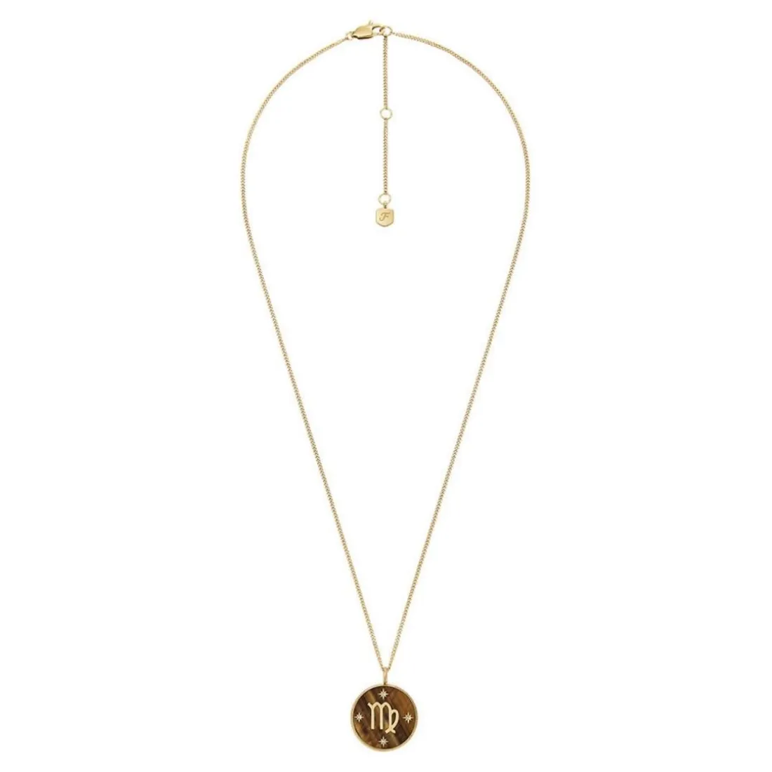 Collier Femme Fossil Bijoux Signes du Zodiaque Vierge - JF04843710 Acier inoxydable