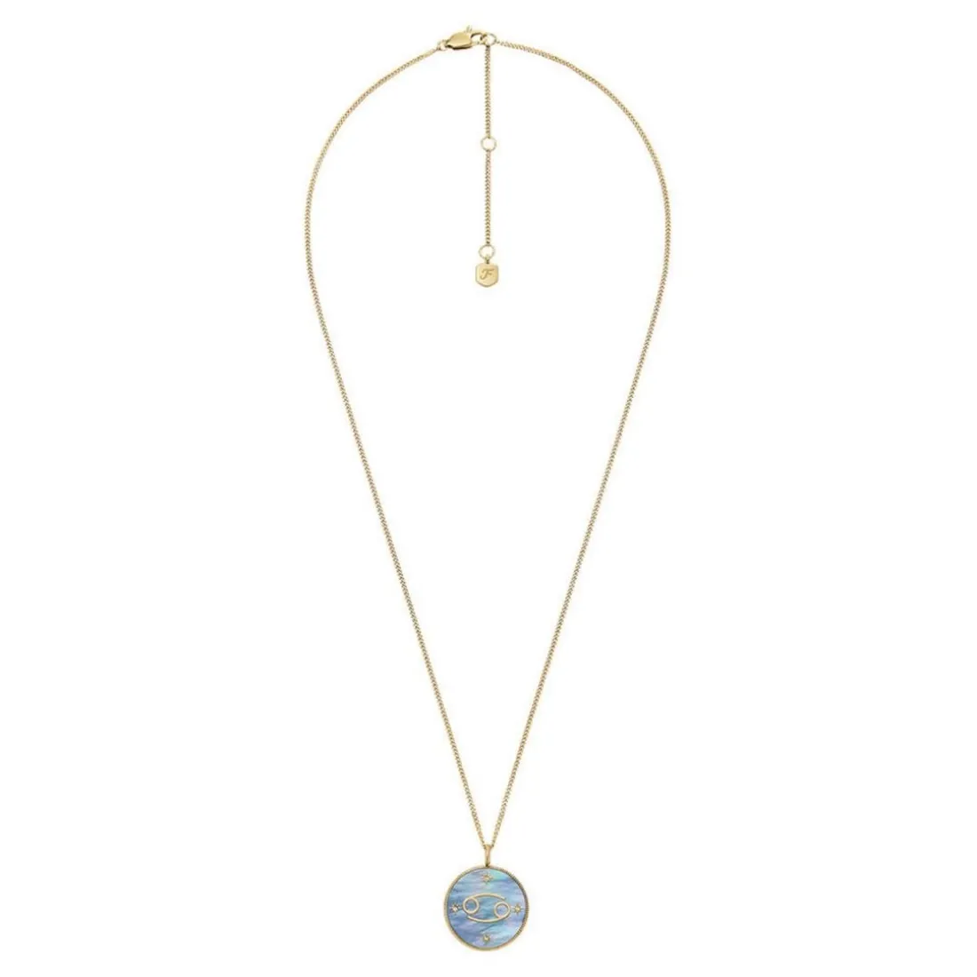 Collier Femme Fossil Bijoux Signes du Zodiaque Cancer - JF04841710 Acier inoxydable