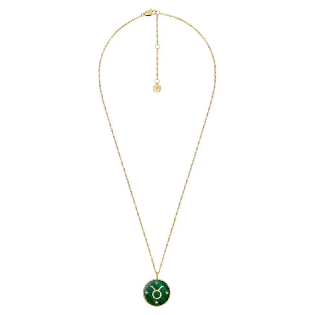 Collier Femme Fossil Bijoux Signes du Zodiaque Taureau - JF04839710 Acier inoxydable