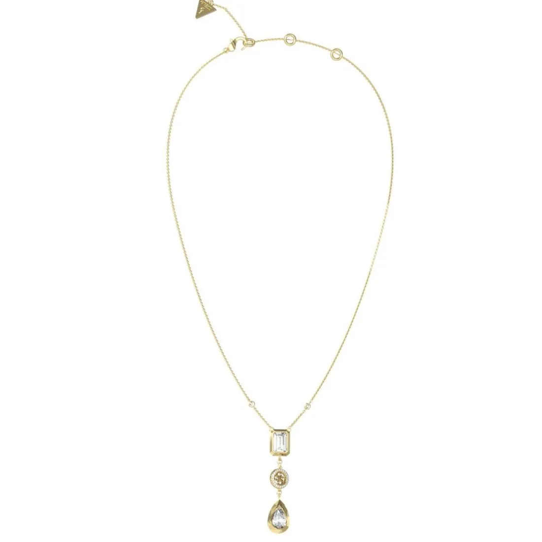 Collier Femme Guess Bijoux 4G Light JUBN05234JWYG Acier Doré