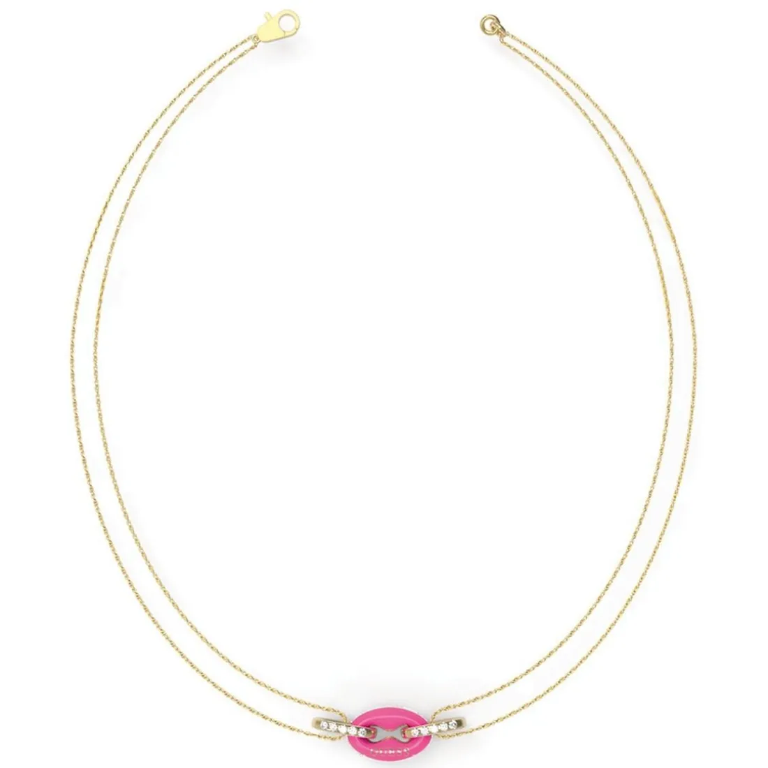 Collier Femme Guess Bijoux - POP LINKS JUBN01411JWYGNP Acier Doré