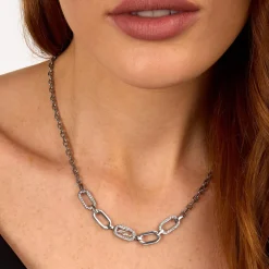 Collier Femme Karl Lagerfeld Stone - KLAYC14 Acier Argent