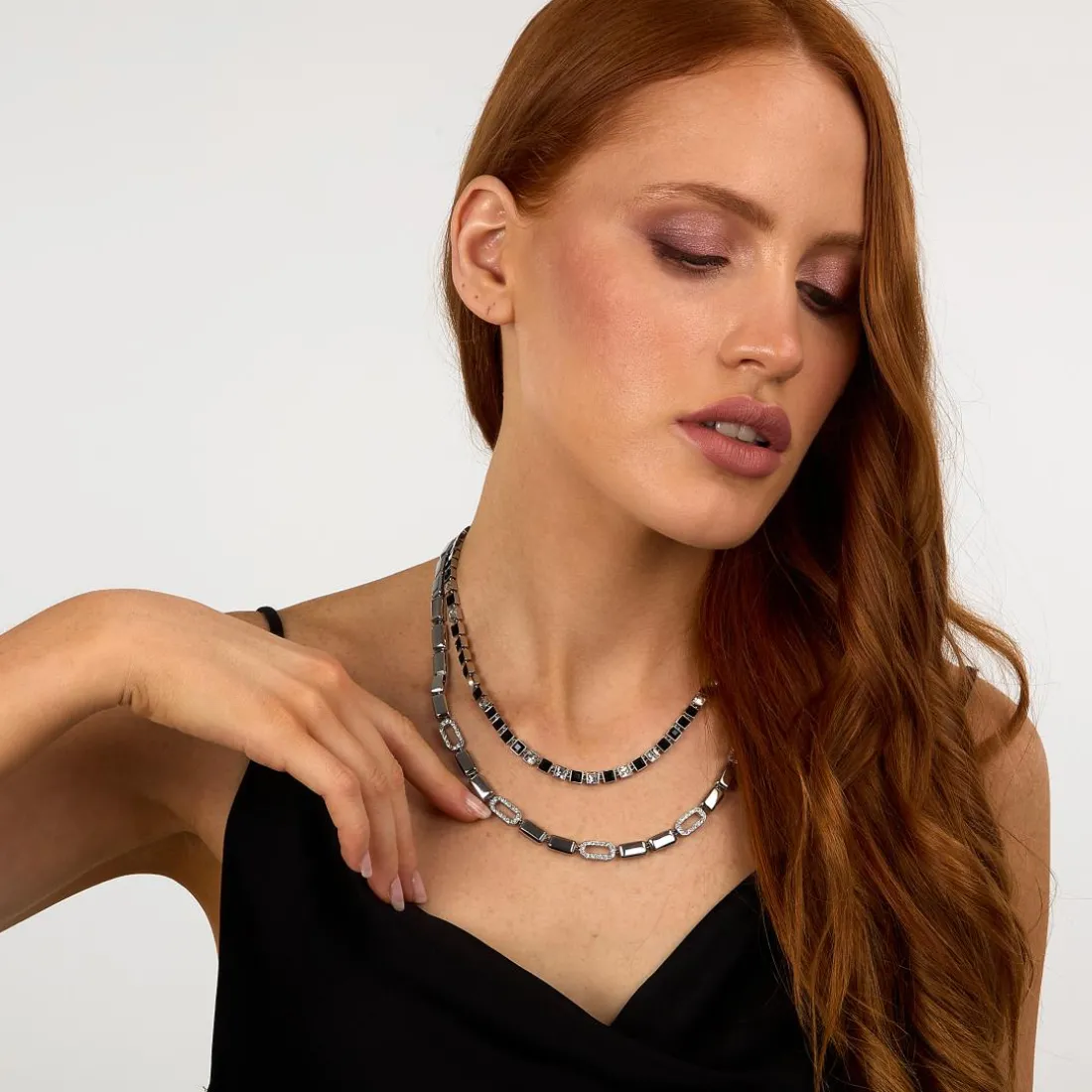 Collier Femme Karl Lagerfeld Stone - KLAYC01 Acier Argent