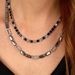 Collier Femme Karl Lagerfeld Stone - KLAYC01 Acier Argent