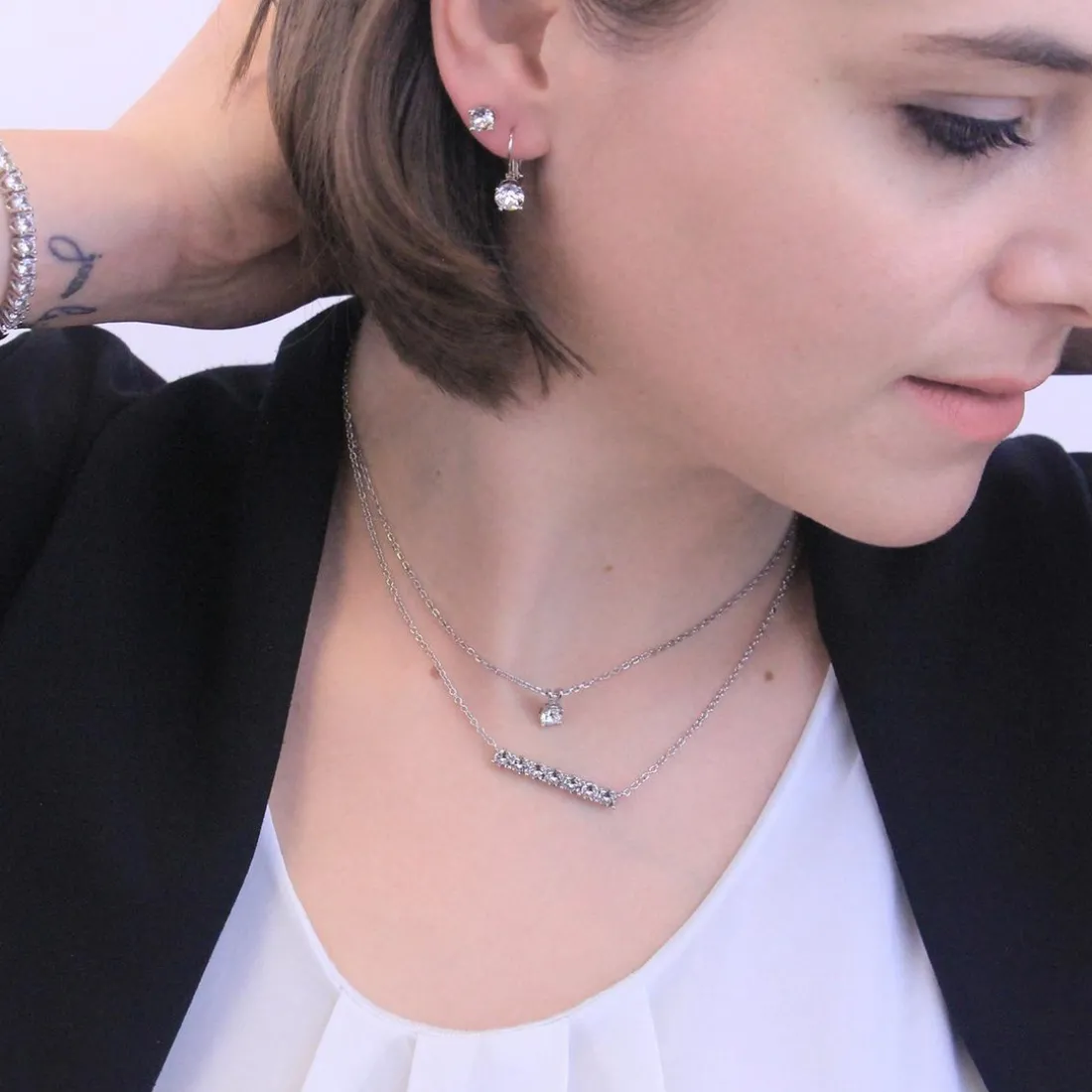 Collier Femme MYC-Paris Solitaire - DP0222-S Laiton Argent