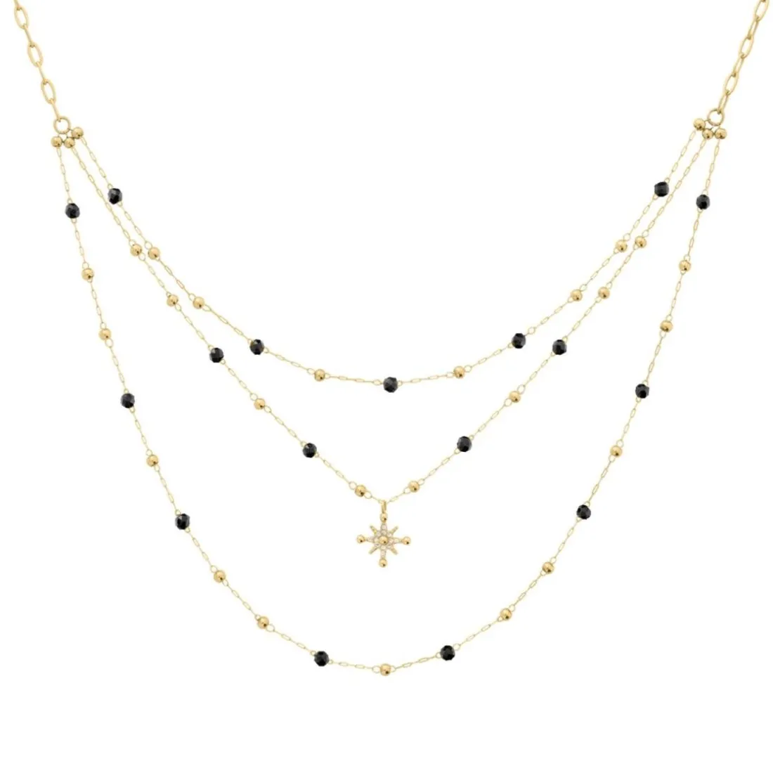 Collier Femme Pierre Lannier Bijoux Australe - BJ22A8231 Acier Doré