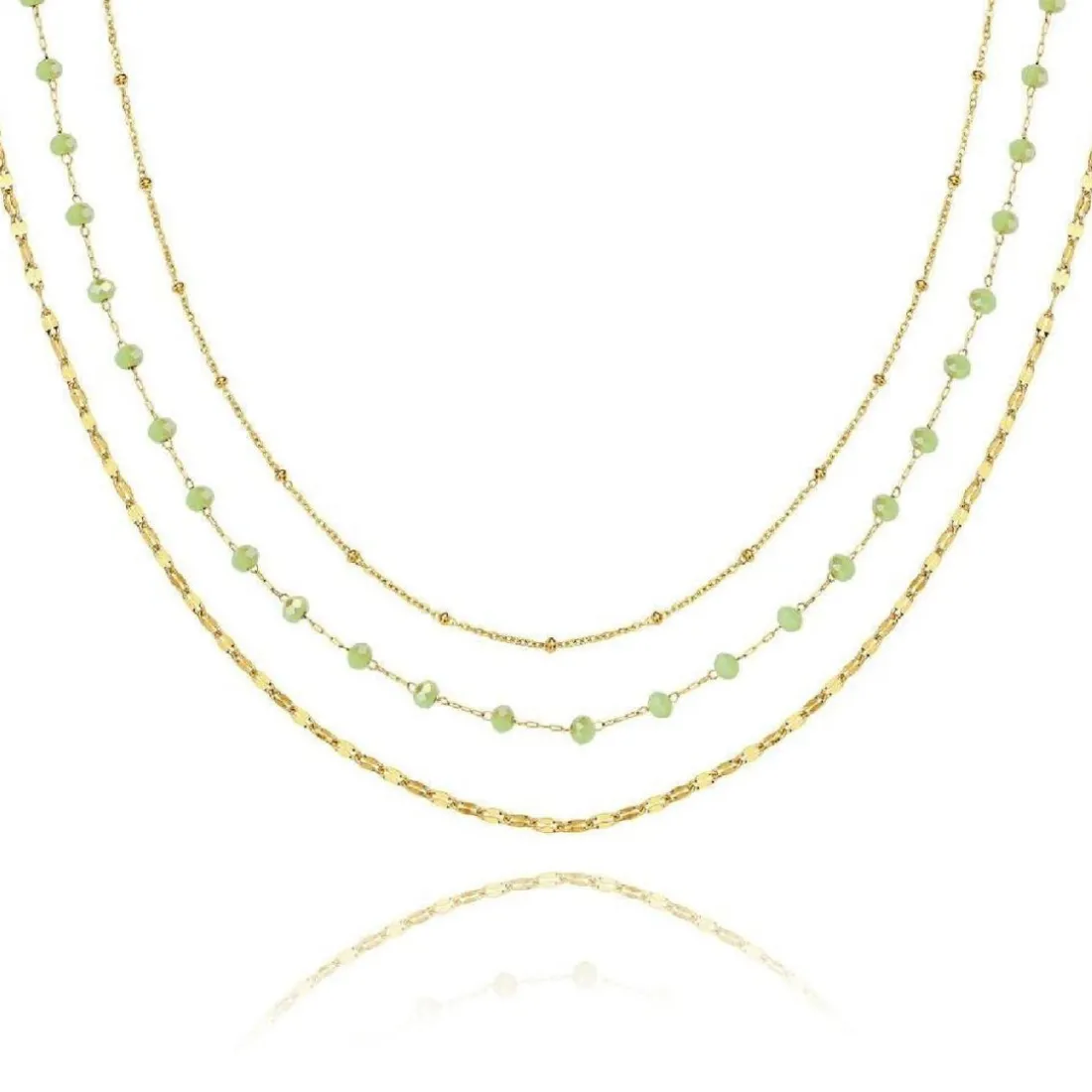 Collier Femme Pixies Bijoux - PNM0008-1GRE Acier Vert