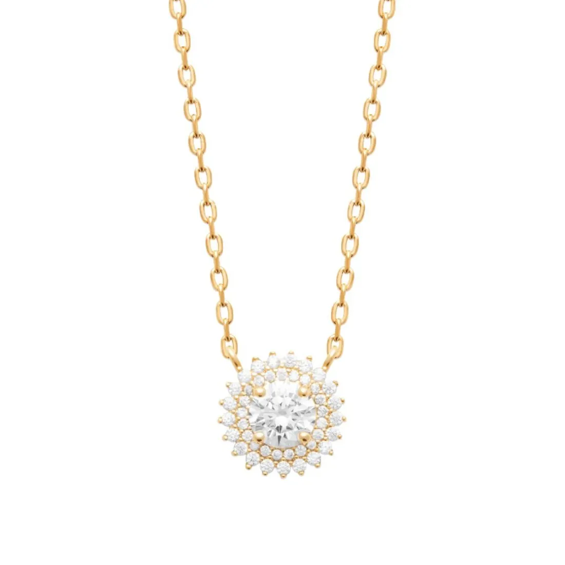 Collier femme plaqué or oxydes de zirconium Maison de la Bijouterie UW3UV045