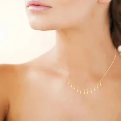 Collier femme plaqué or - UYZ4U645