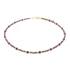 Collier Femme Sloya Paloma en pierres Grenat