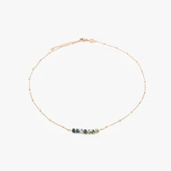 Collier Femme Sloya Piana Agate Aquatique