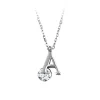 Collier Femme So Charm - B1498-A - Collier Initiale Argenté