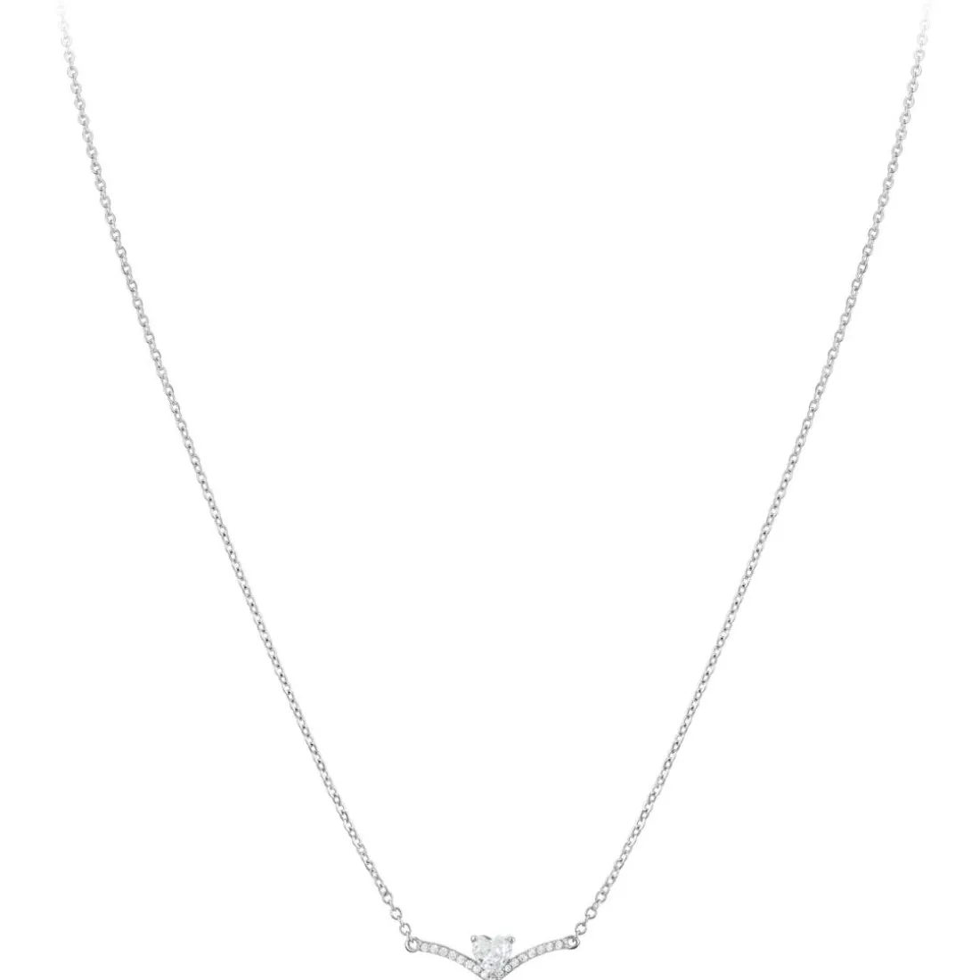 Collier Femme So Charm - B4193-ARGENT - Collier Coeur Argenté