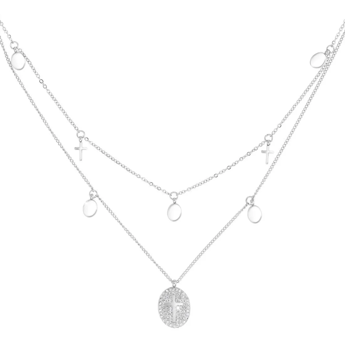 Collier Femme So Charm - B2222-ARGENT - Collier Mode Argenté