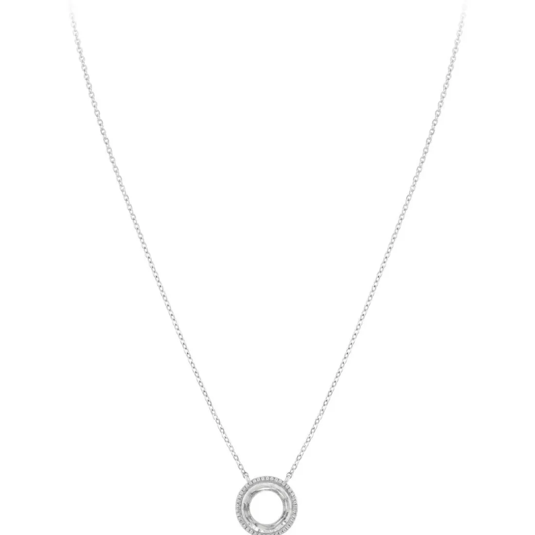 Collier Femme So Charm - B4234-BLANC - Collier Mode Argenté