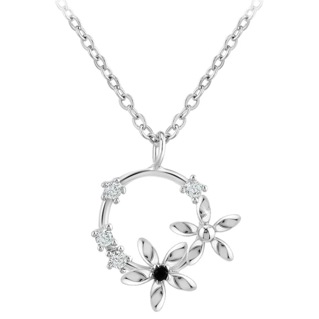 Collier Femme So Charm - BD3244-ARGENT-DIAMANT - Collier Mode Argenté