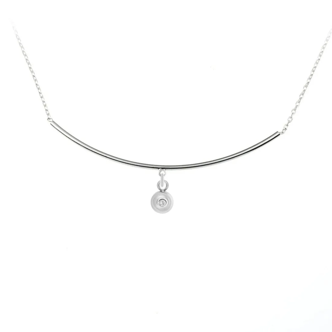 Collier Femme So Charm - BD4183-ARGENT-DIAMANT - Collier Mode Argenté