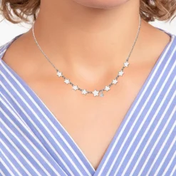 Collier Femme So Charm - BD3116-ARGENT-DIAMANT - Collier Mode Argenté