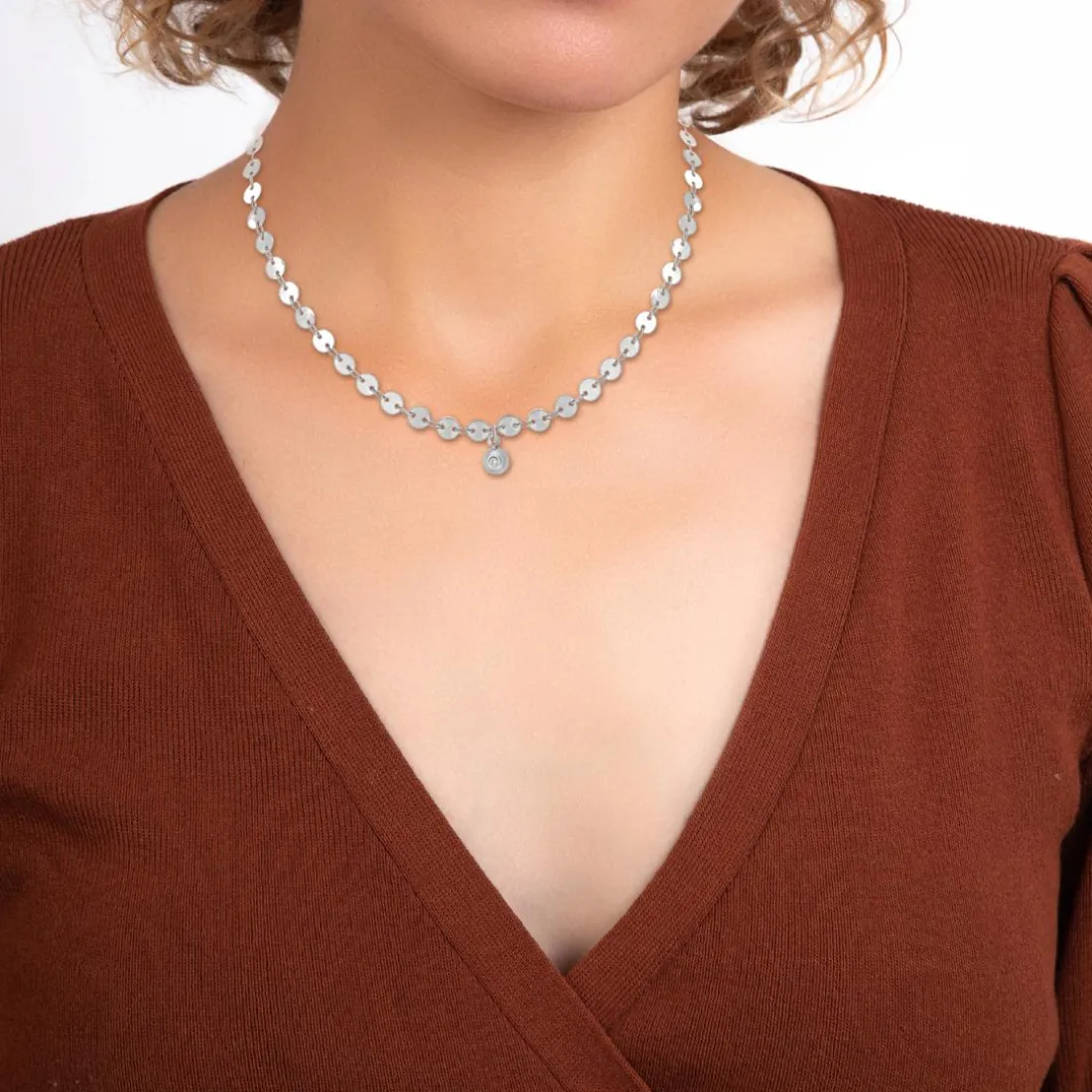 Collier Femme So Charm - BD2392-ARGENT-DIAMANT - Collier Mode Argenté