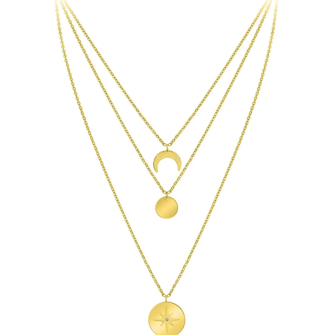 Collier Femme So Charm - BD2920-DORE-DIAMANT - Collier Mode Doré