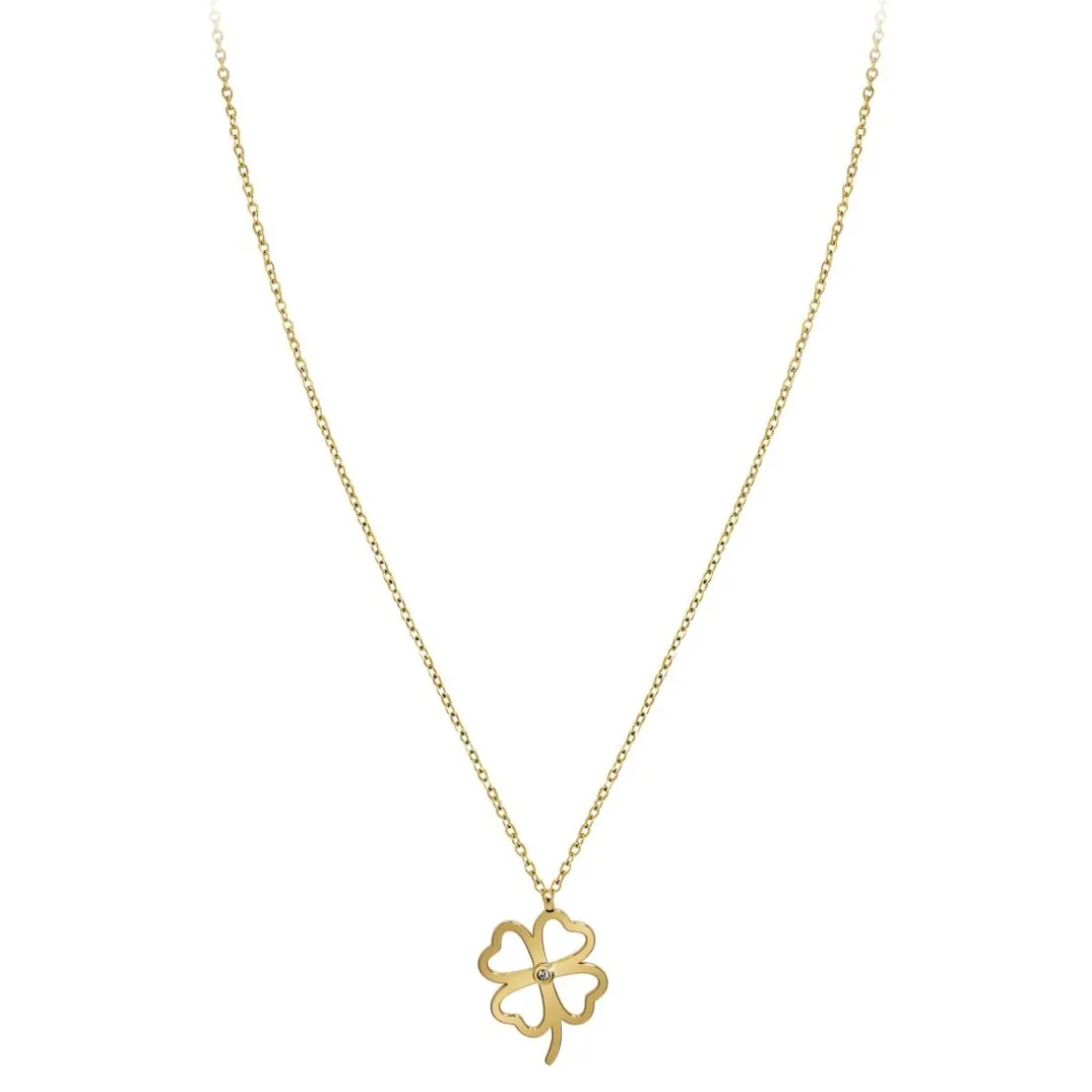 Collier Femme So Charm - BD4096-DORE - Collier Trèfle Doré