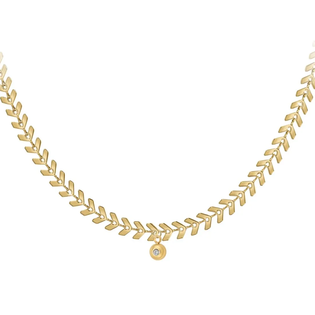 Collier Femme So Charm - BD2881-DORE-DIAMANT - Collier Mode Doré