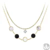 Collier Femme So Charm - B2403-DORE+B2382-DORE-10001-CRYS - Collier Mode Doré