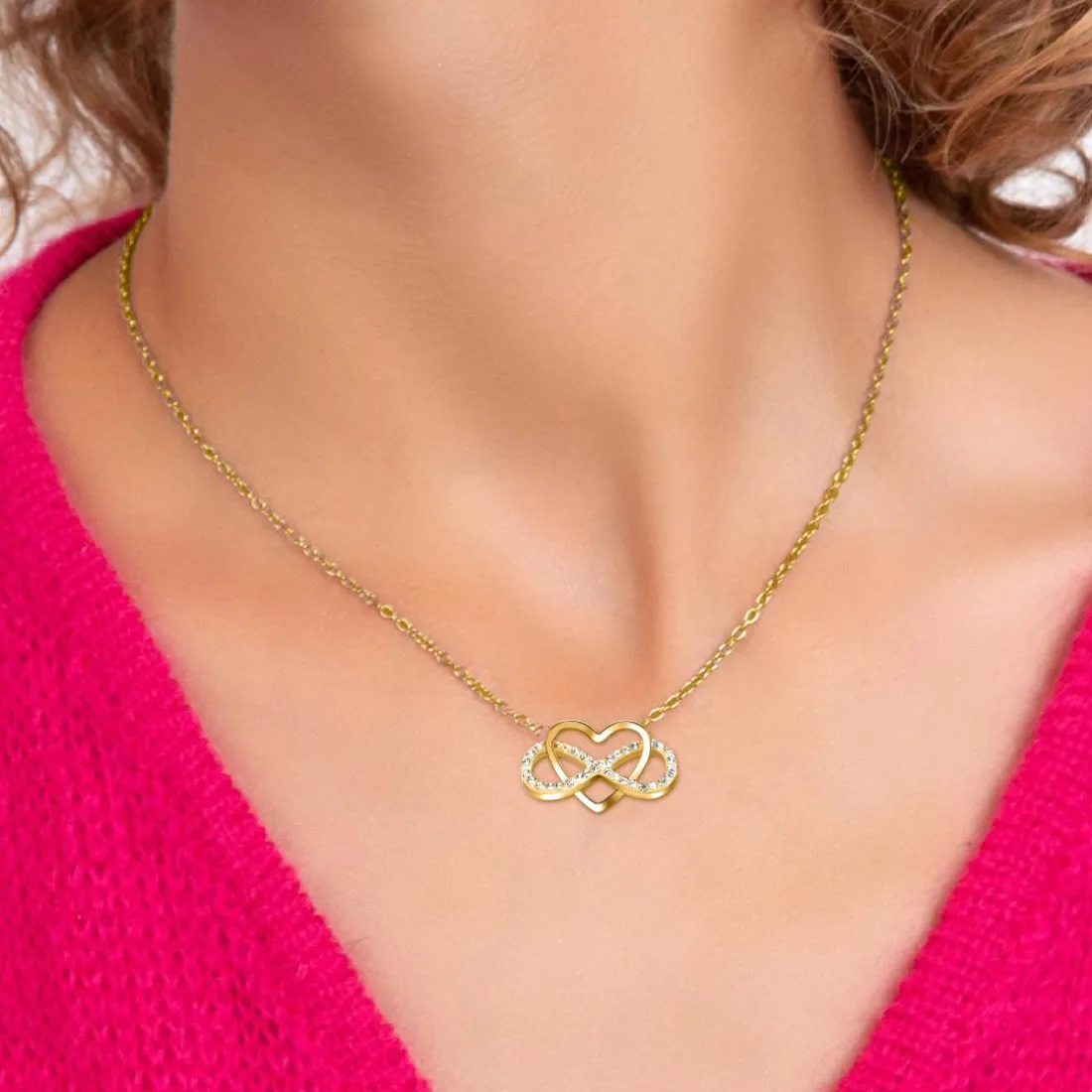 Collier Femme So Charm - B2845-DORE - Collier Infini Doré