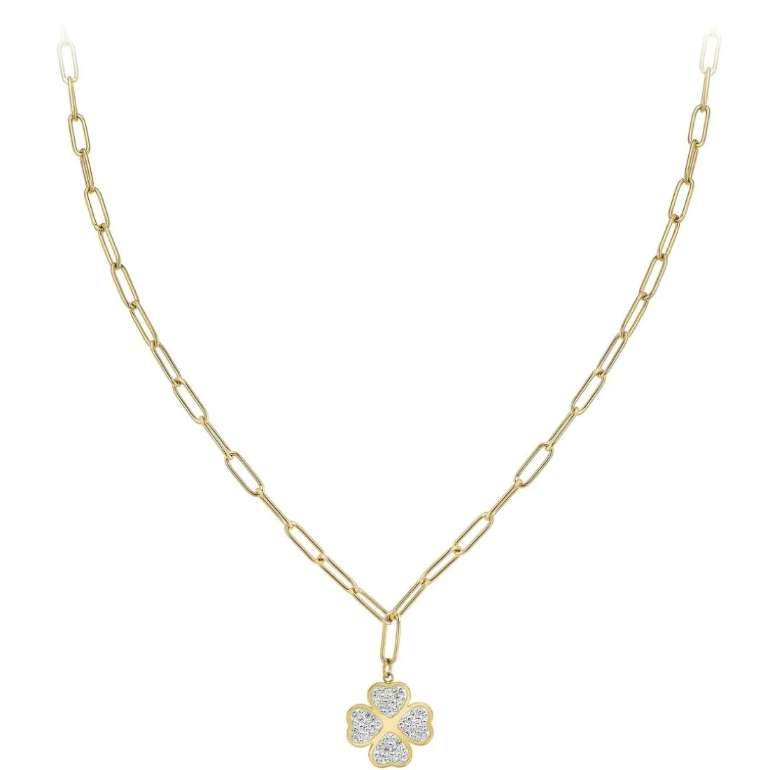 Collier Femme So Charm - B3201-DORE - Collier Trèfle Doré