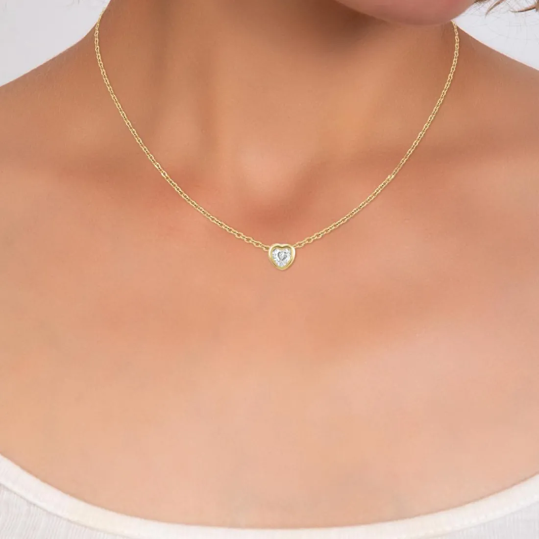Collier Femme So Charm - B3084-DORE - Collier Coeur Doré