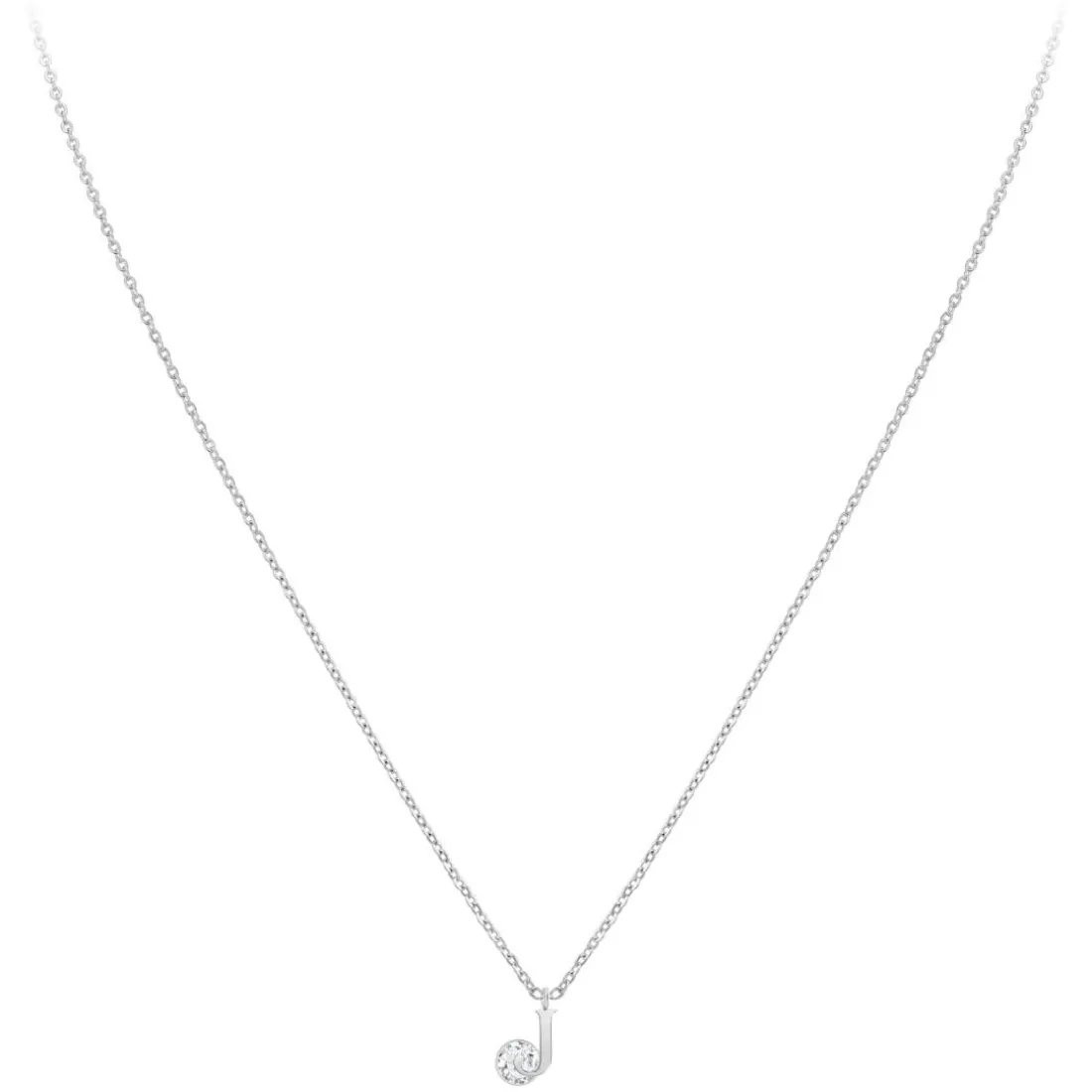 Collier Femme So Charm - B1498-J - Collier Initiale Argenté