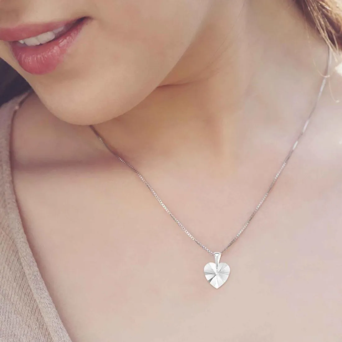 Collier Femme So Charm - BS001-SN044-CRYS Argent