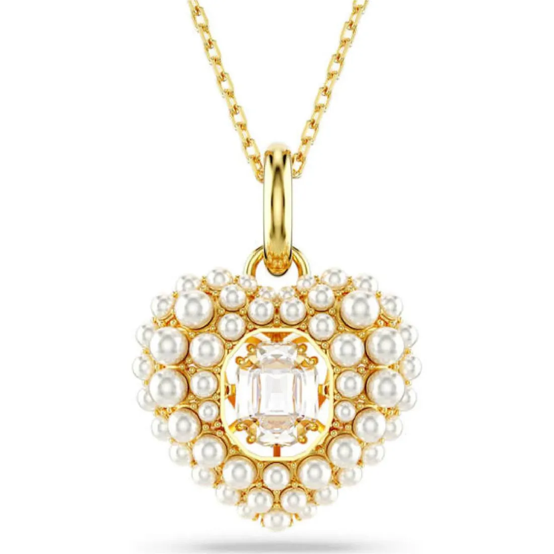 Collier Femme Swarovski Hyperbola Heart - 5680399 doré