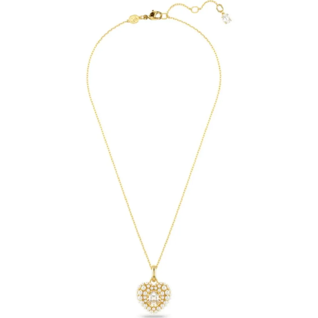 Collier Femme Swarovski Hyperbola Heart - 5680399 doré